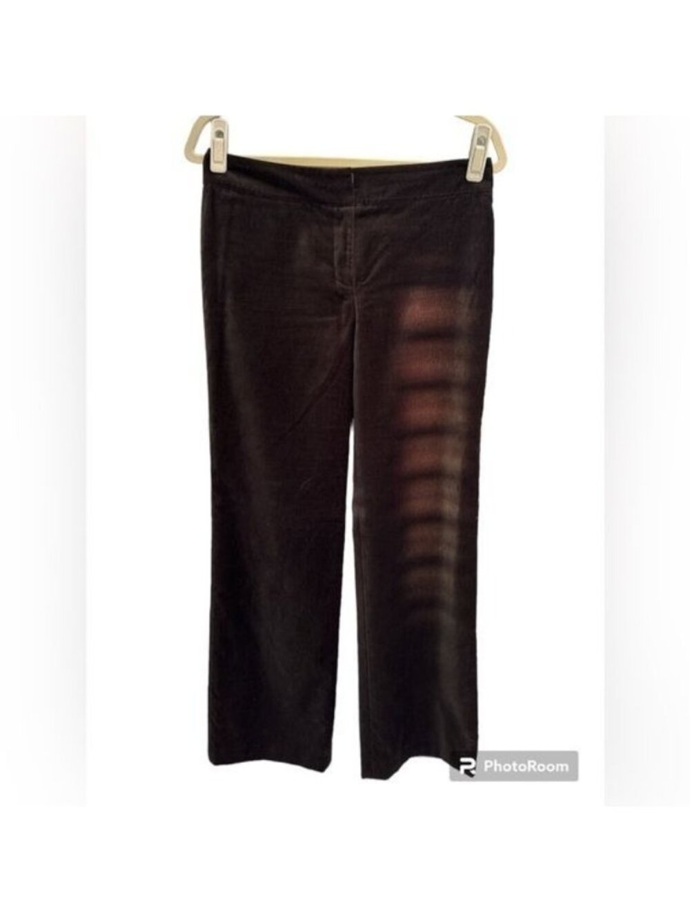 Ann Taylor Brown Crushed Velvet Straight Leg Pants - Size 4